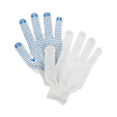 Рабочие перчатки хб  (5 нитей - точка)